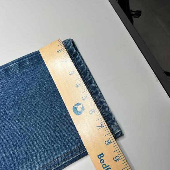 Carhartt Men’s Blue Denim Jeans 40x32 Relaxed Fit USA Logo Patch Made in Mexico - Picture 2 of 13